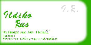 ildiko rus business card